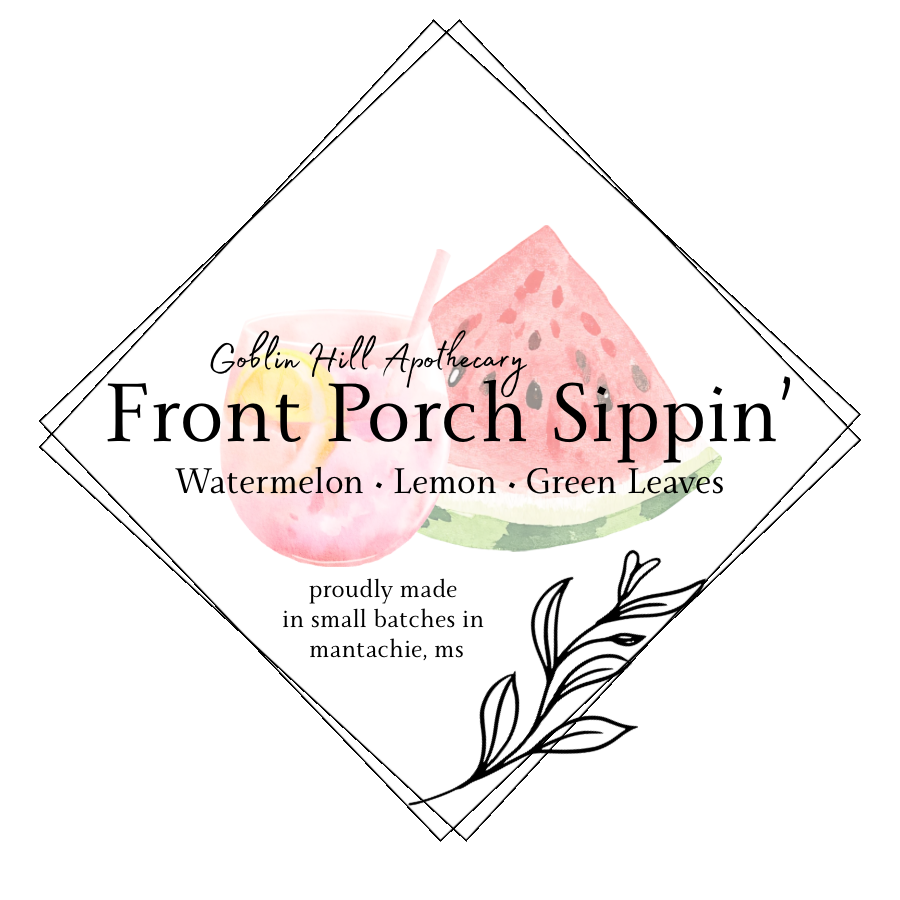 Label for front porch sippin’