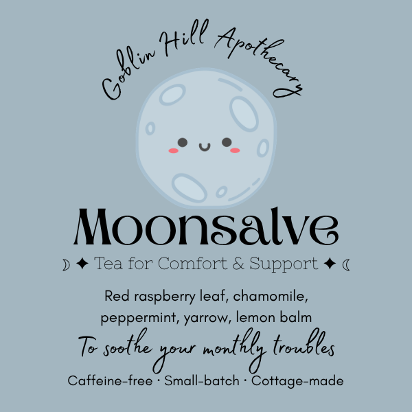 smiling moon tea label