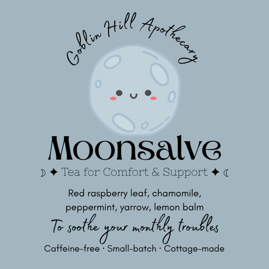 smiling moon tea label