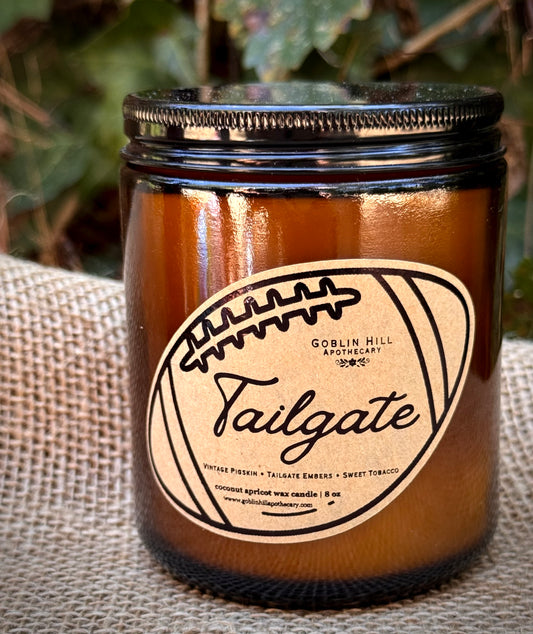 amber candle jar